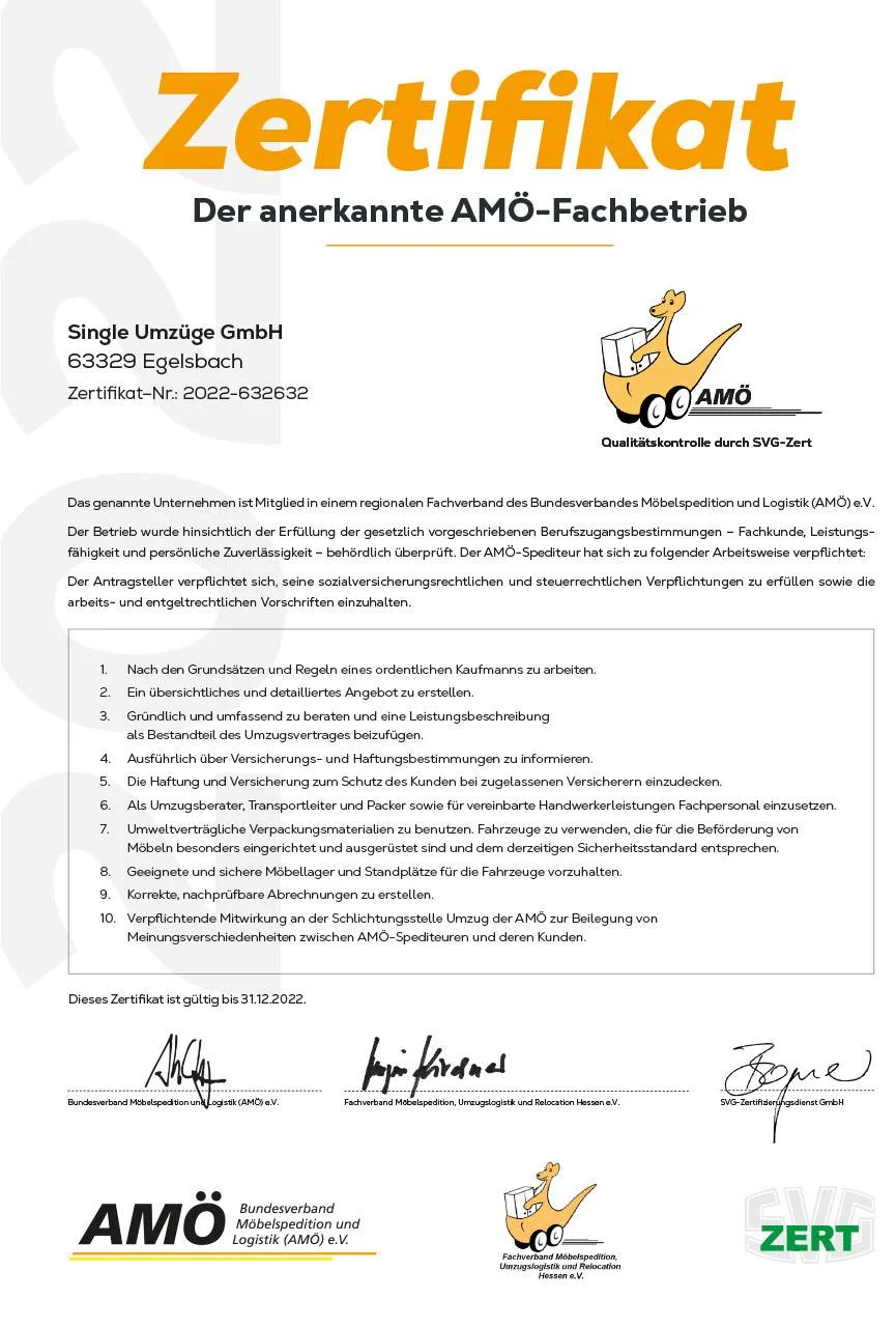 AMÖ-Zertifikat